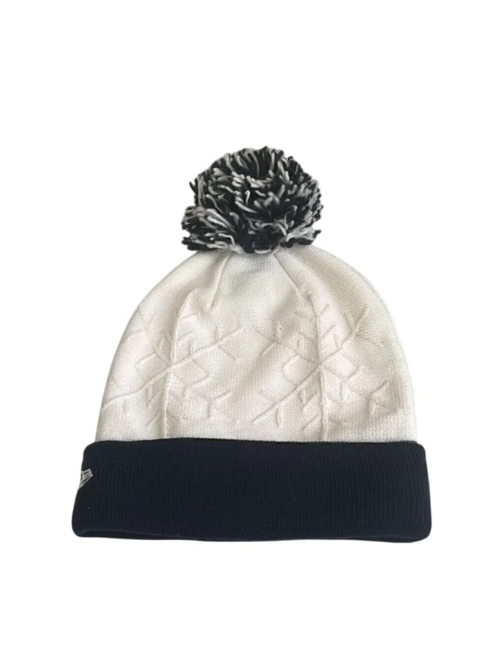NFL Los Angeles Rams Pom Pom Snowflake Embossed Detail Beanie Hat